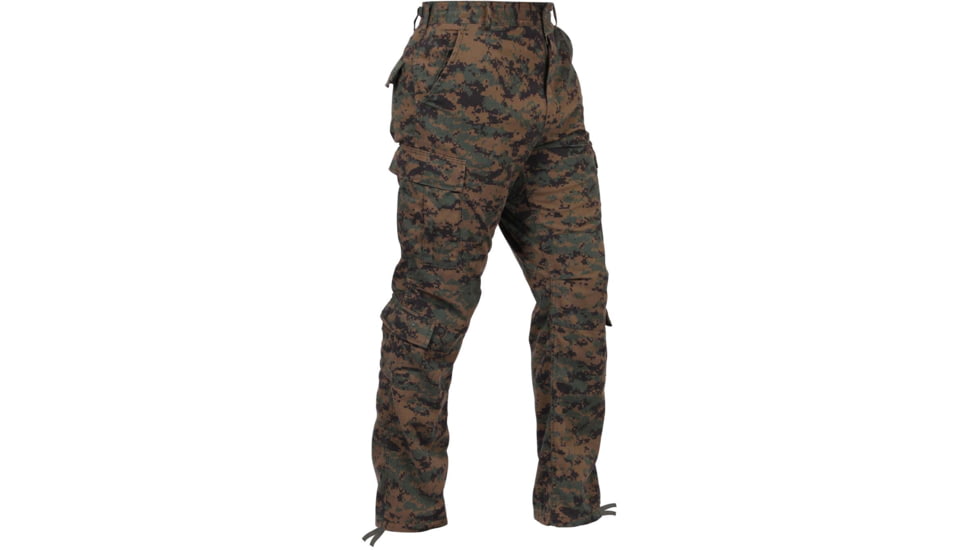 Rothco Vintage Camo Paratrooper Fatigue Pants, Woodland Digital Camo, Extra Large, 2366-WoodlandDigitalCamo-XL