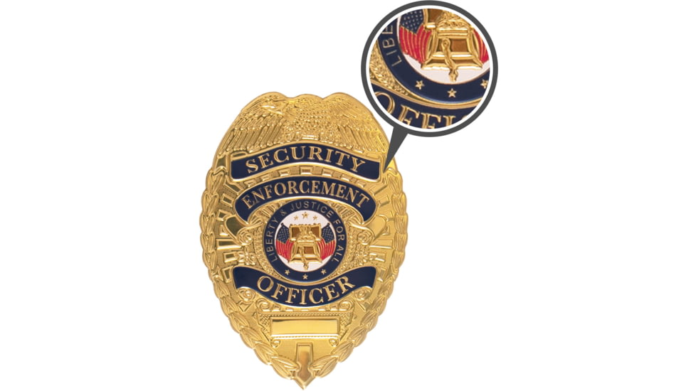 Rothco Flexible Security Badge, Gold, 1956-Gold