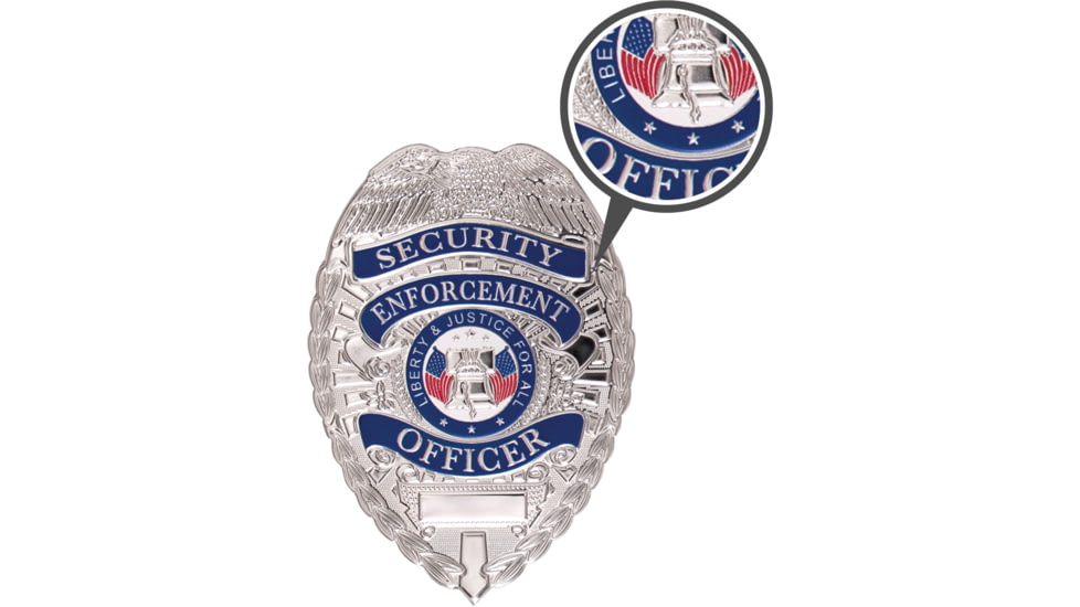 Rothco Flexible Security Badge, Silver, 1955-Silver