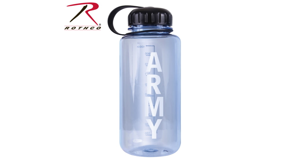 Rothco Military Logo BPA Free Water Bottle - 32 oz, Army, 2122-Army
