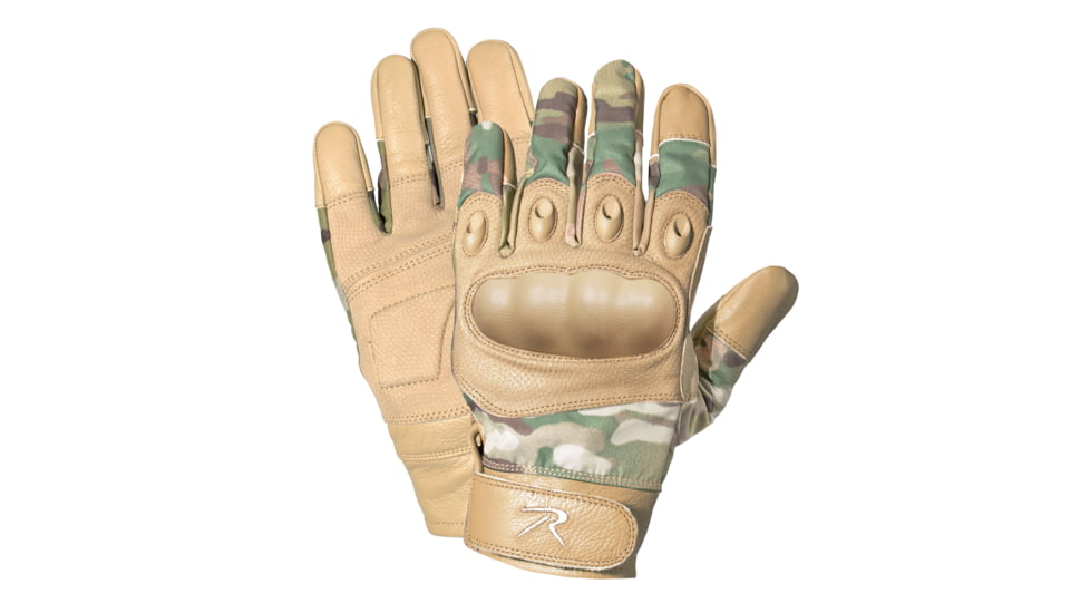 Rothco Carbon Fiber Hard Knuckle Fire Resistant Gloves - Men's, MultiCam, Small, 28091-MultiCam-S