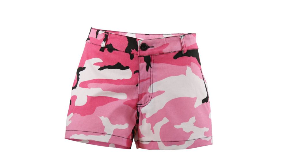 Rothco Womens Shorts, Pink Camo, Extra Small, 3196-PinkCamo-XS