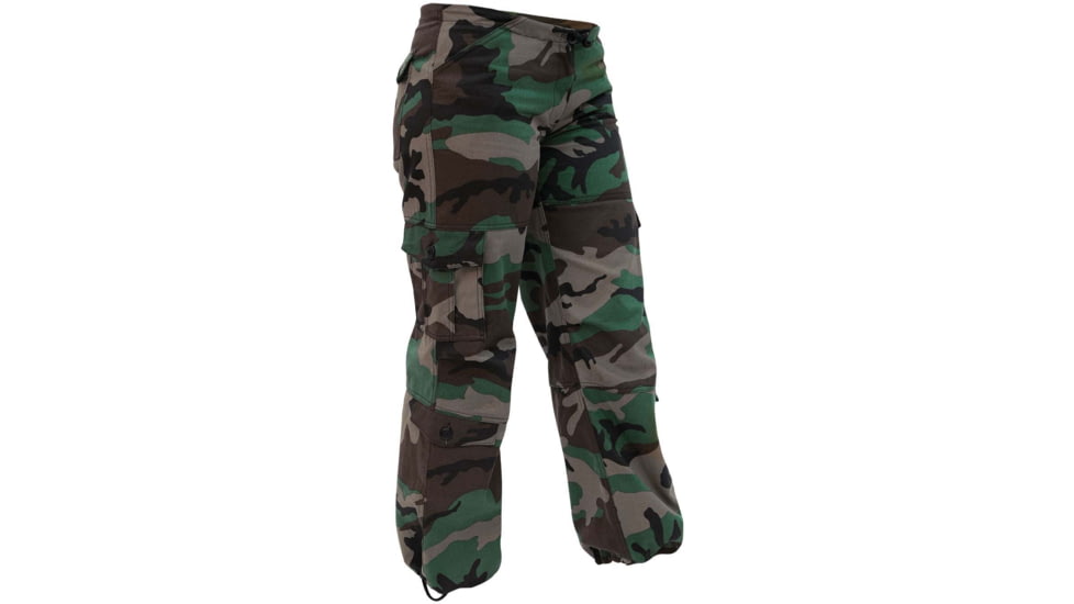 Rothco Womens Unwashed Camo Paratrooper Fatigue Pants, Extra Small, 3833-XS