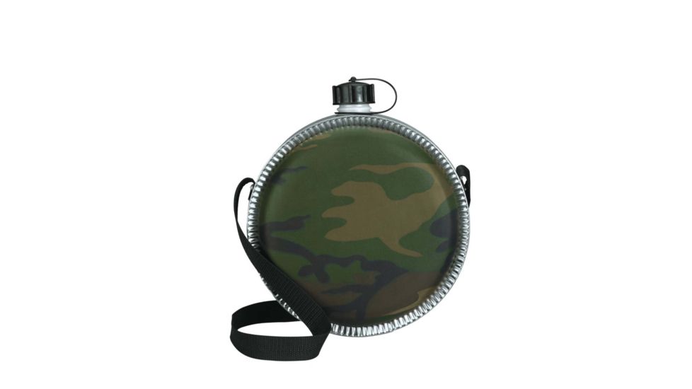 Rothco Woodland Camo 2 QT Desert Canteen, 174