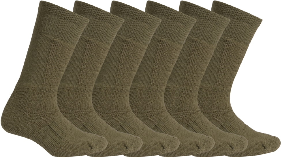 Rothco Wool Blend Mid-Calf Winter Socks, Olive Drab, Medium, 64112-OliveDrab-M