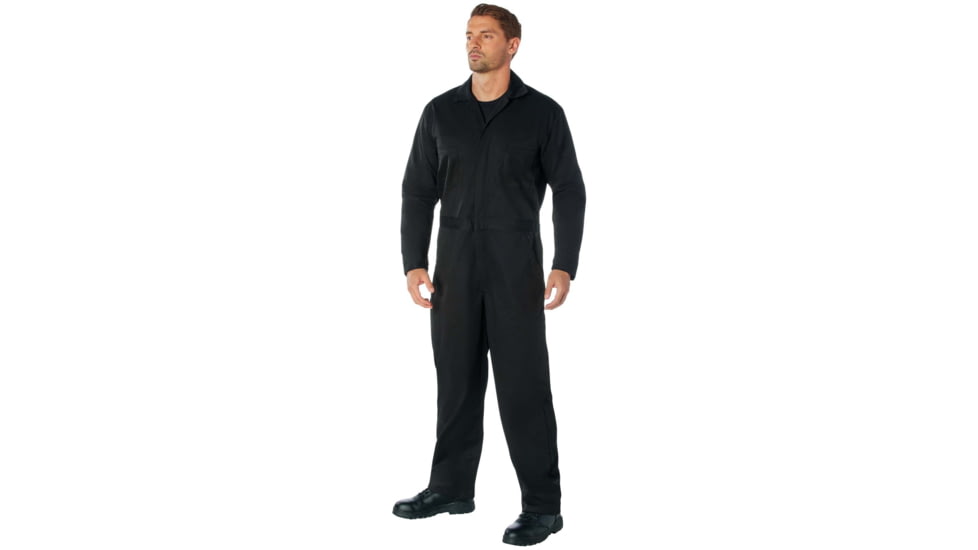 Rothco Workwear Coverall, Black, Small, 10485-Black-S