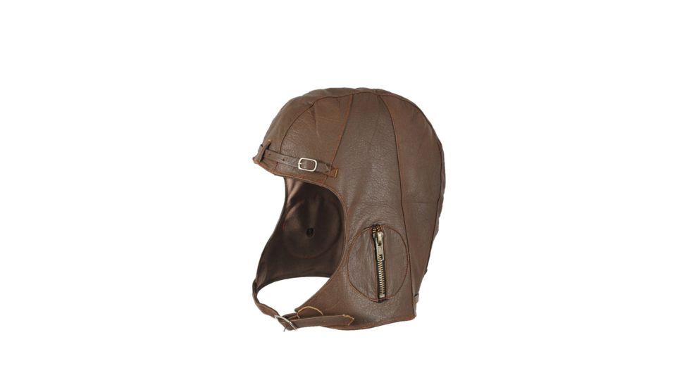 Rothco WWII Style Leather Pilots Helmet, Brown, Extra Small/Small, 3569-Brown-XSS