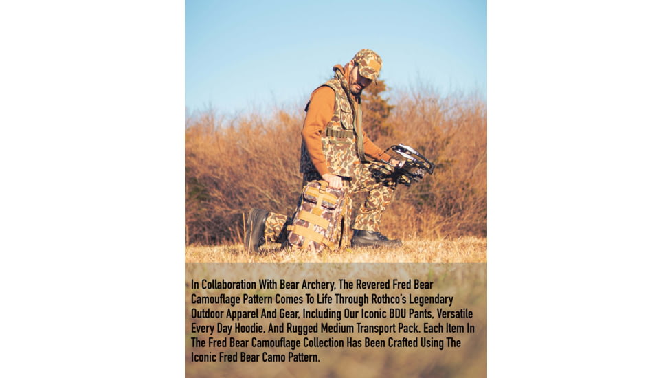 Rothco X Bear Archery Fred Bear Camo Adjustable Boonie Hat, 19052