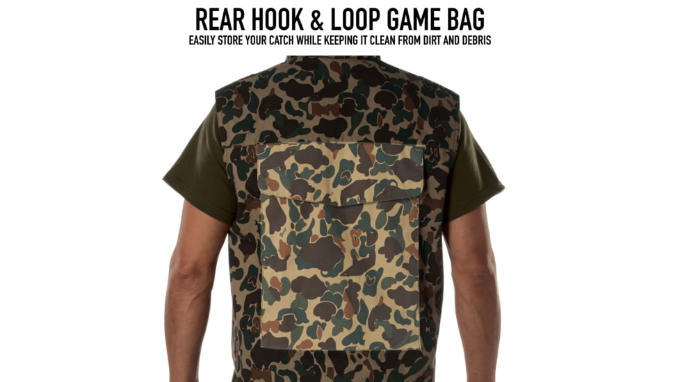 Rothco X Bear Archery Fred Camo Ranger Vest, Camo, Small, 613902036154