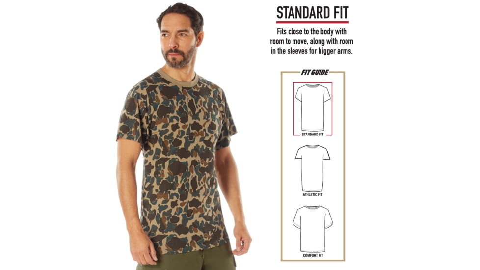 Rothco X Bear Archery Fred Camo T-Shirt, Camo, Small, 613902035959