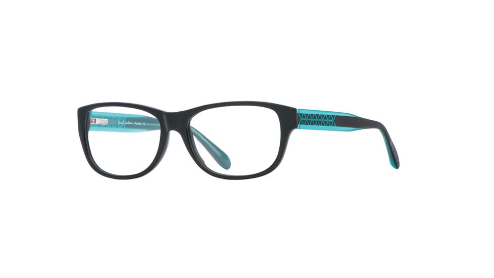 Rough Justice RJ Punkie SERJ PUNK00 Single Vision Prescription Eyeglasses - Black Aqua SERJ PUNK005235 BK