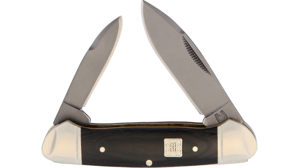 Rough Rider Canoe High Carbon Folding Knife,Standard Edge,Black,G10 Handle RR1571