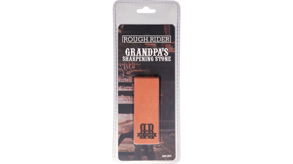 Rough Rider Sharpening Stone 400 Grit, 3.13in X 1.13in X .25in, 400 Grit, D0-1