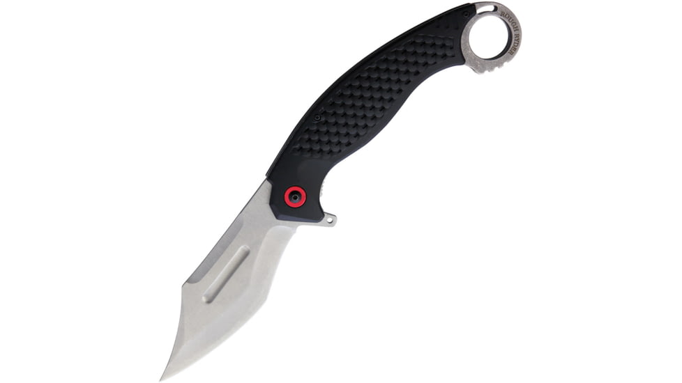 Rough Rider Carry One Linerlock A/O Folding Knife, 4.5 stonewash finish stainless clip point blade, Black textured aluminum handle, RR2192 MONSTER FOLDER