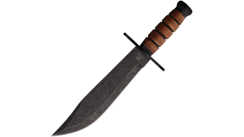 Rough Rider Combat Bowie Stacked Leather