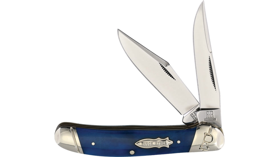 Rough Rider Copperhead Blue Smooth Bone Knife, RR2288 KB207 R BOLSTER