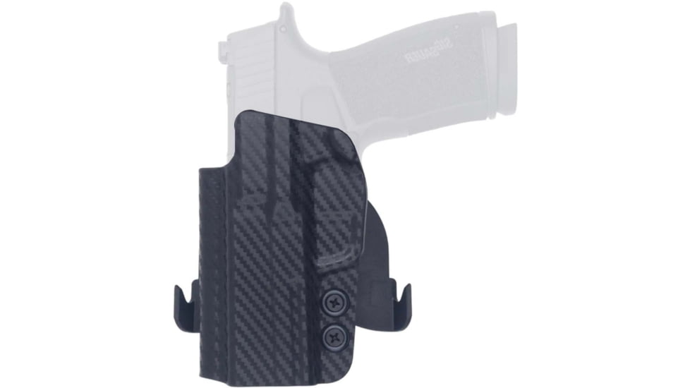 Rounded by Concealment Express OWB Paddle Kydex Holster SIG Sauer P365 X-Macro, Left Hand, Carbon Fiber Black, SSR-P365X-CF-LH-OWDL