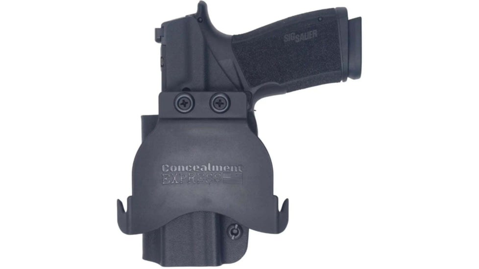 Rounded by Concealment Express OWB Paddle Kydex Holster SIG Sauer P365 X-Macro, Right Hand, Black, SSR-P365X-BK-RH-OWDL