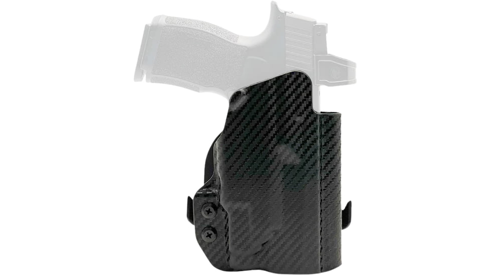 Rounded Kydex OWB Paddle Holster, SIG Sauer P365, Right Hand, Black Carbon Fiber, SSRP365TLR7CFRHOWBPDL
