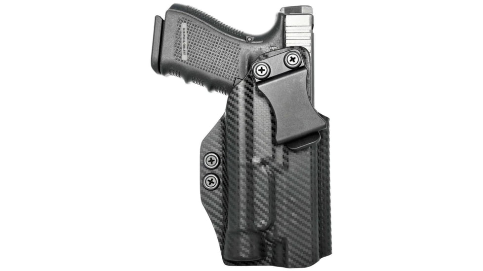 Rounded Glock 17 19 19X 22 23 31 32 34 35 45 Gen 1-5 With Tlr-1 Iwb Kydex Holster, GLK-1917TLR1-BK-LH-VAR
