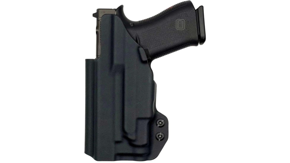 Rounded IWB Kydex Holster for Glock 43X Olight Valkyrie PL Mini 3, Right Hand, Black, GLK-43OLVPLM3-BK-RH-VAR