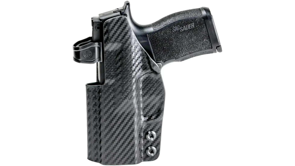 Rounded IWB Kydex Holster for IWI Jericho Enhanced, Left Hand, Carbon Fiber Black, IWI-JRO2-CF-LH-VAR