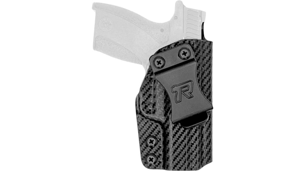 Rounded IWB Kydex Holster for Smith &amp; Wesson Bodyguard 2.0, Left Hand, Carbon Fiber Black, SWN-BG2-CF-LH-VAR