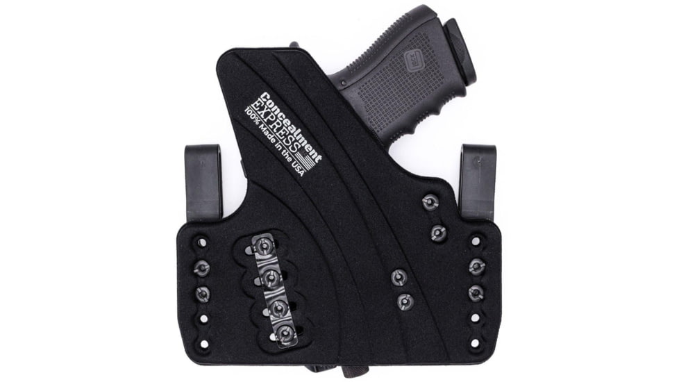 Rounded KYDEX Padded Hybrid Holster, Sig Sauer P320 FS /P320 CC /P320 X5, Right Hand, Black, SSR-P320FS-BK-RH-WDFOAM