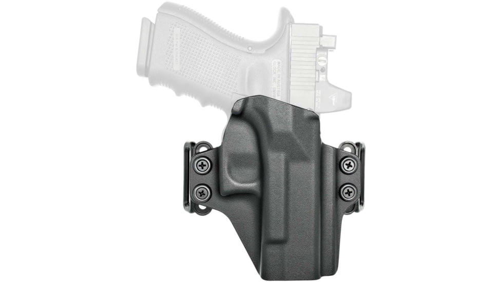 Rounded OWB Belt Loop Holster, H&amp;K VP9SK, AMBI, Black, HKH-VP9SK-BK-AMBI-OWB