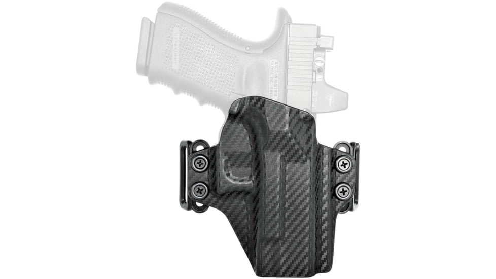 Rounded OWB Belt Loop Holster, H&amp;K VP9SK, AMBI, Carbon Fiber, HKH-VP9SK-CF-AMBI-OWB