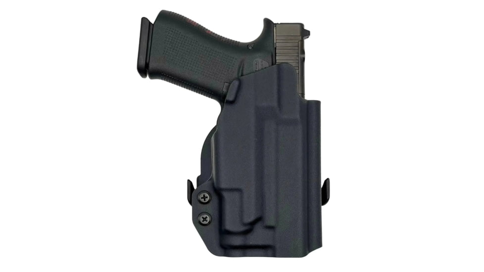 Rounded Paddle Holster Fits: Glock 19 Olight Pl-Mini 3 Valkyrie, GLK-19OLVPLM3-BK-LH-OWBPDL