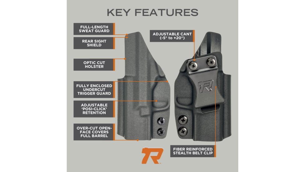 Rounded Kydex Canik METE MC9 Prime IWB Holster