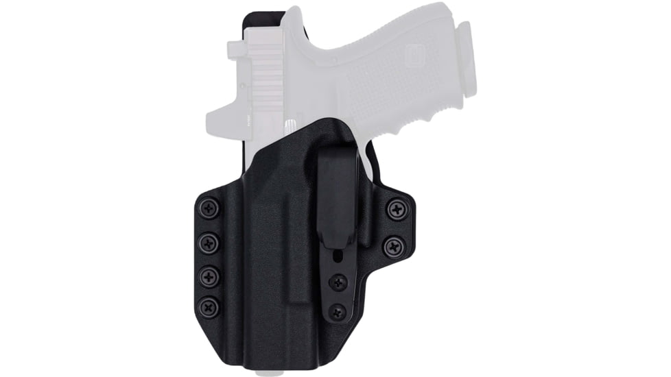 Rounded Tuckable KYDEX Armaloy Hybrid Holster, Walther CCP, Left Hand, Black, WTR-CCP-BK-LH-STPOLY