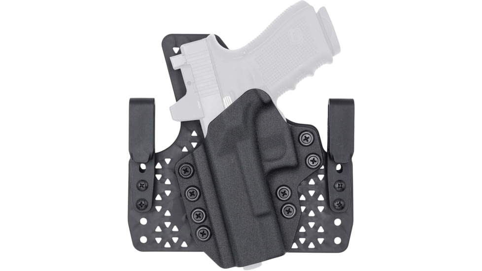 Rounded Wide KYDEX Armaloy Hybrid Holster, Walther PPS M2, Left Hand, Black, WTR-PPSM2-BK-LH-WDPOLY
