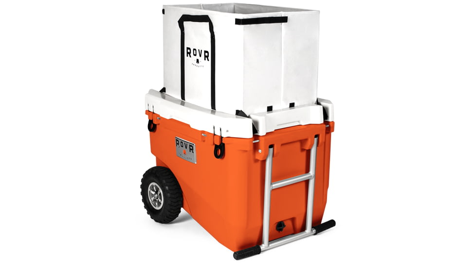 RovR Products RollR 60 Cooler w/ Wagon Bin, Desert, 852490007706