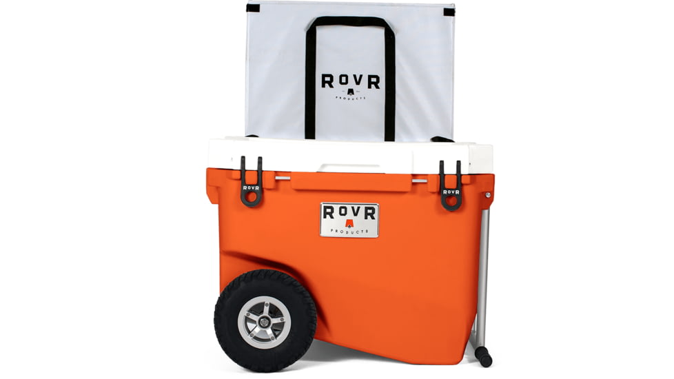 RovR Products RollR 60 Cooler w/ Wagon Bin, Desert, 852490007706