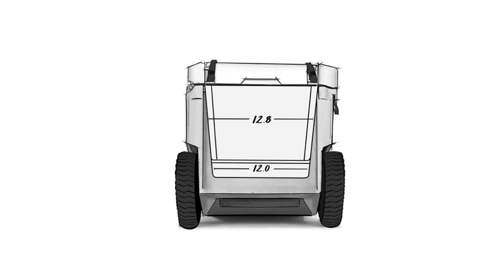RovR Products RollR 60 Cooler w/ Wagon Bin, Moss, 852490007713