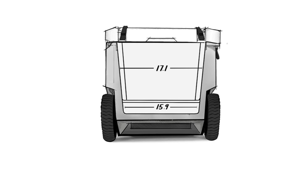 RovR Products RollR 80 Cooler w/ Wagon Bin, Moss, 852490007751