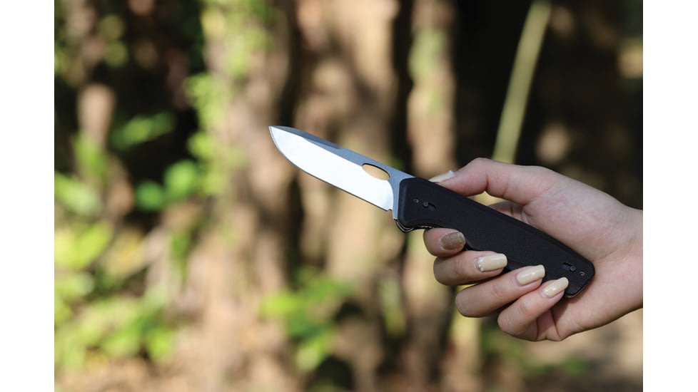 ROXON Phantasy Linerlock Folding Knife, 4.13in, 8Cr13MoV Stainless, Drop Point, G10 Handle, S502U