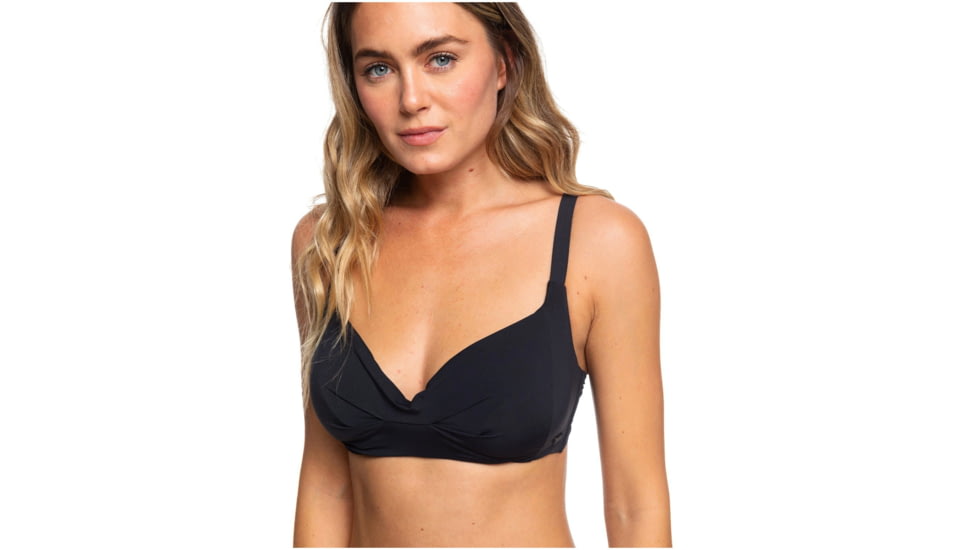 Roxy Beach Classics Bikini Top - Womens, True Black, Large, ERJX303961-KVJ0-L