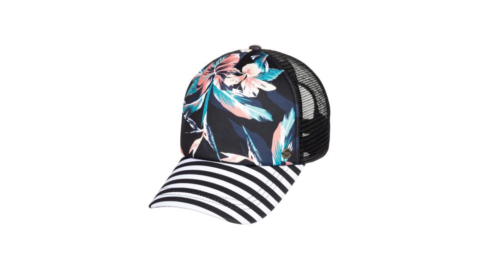 Roxy Beautiful Morning Trucker Hat - Womens, Anthracite Tropicoco, One Size, ERJHA03678-KVJ7-