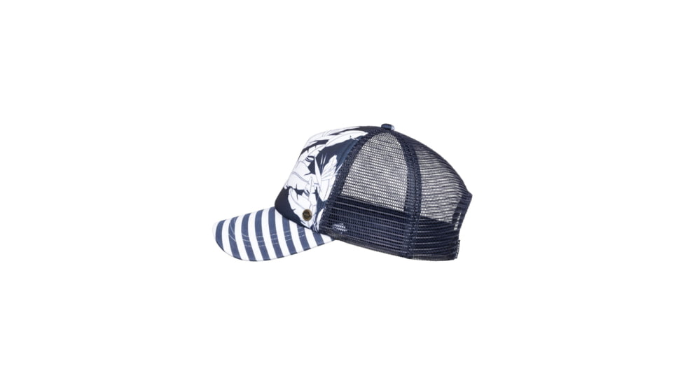 Roxy Beautiful Morning Trucker Hat - Womens, Mood Indigo Flying F, One Size, ERJHA03678-BSP7-