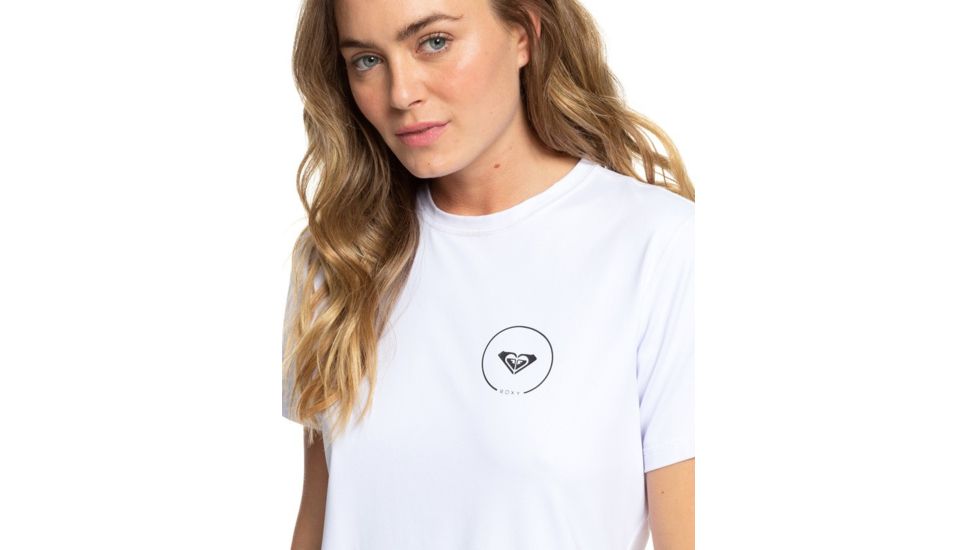 Roxy Enjoy Waves Ss Lycra - Womens, Bright White, Small, ERJWR03254-WBB0-S