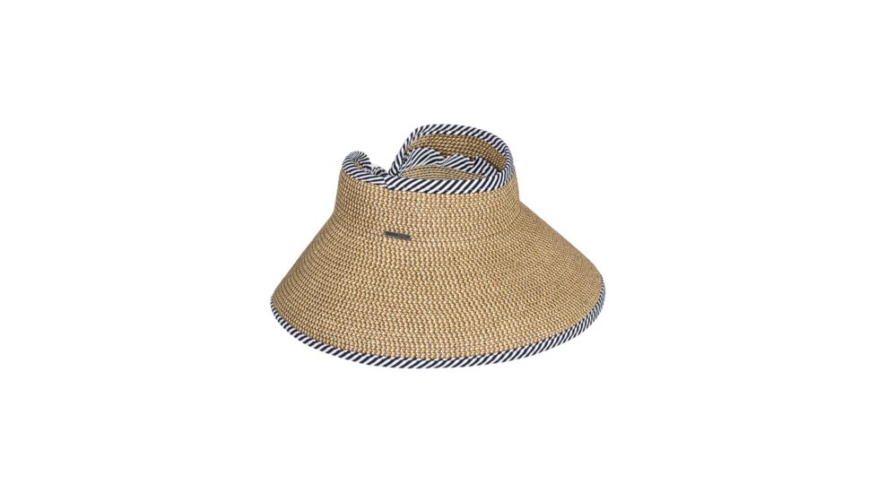 Roxy Kiss The Ocean Capeline Straw Visor - Womens, Natural, Small/Medium, ERJHA03594-YEF0-S/M