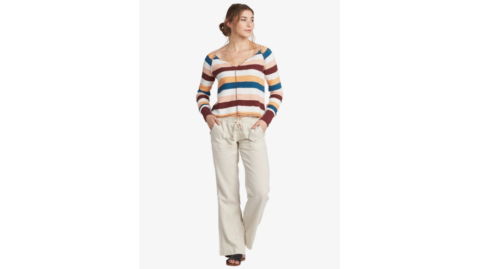 Roxy Oceanside Pant - Womens, Stone, Large, ARJNP03006-SEZ0-L