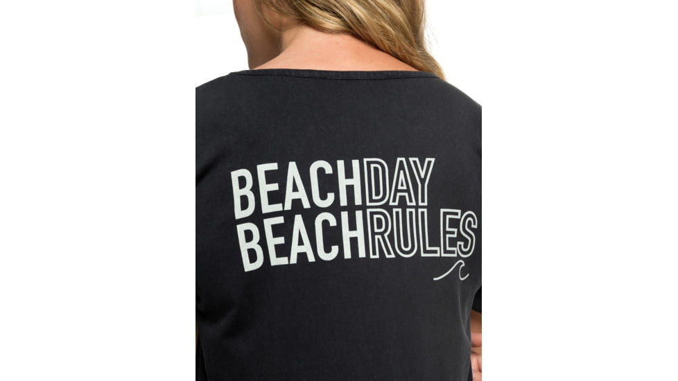 Roxy Pacific Groove Short Sleeve T-Shirt Dress - Womens, Anthracite, Small, ERJKD03256-KVJ0-S