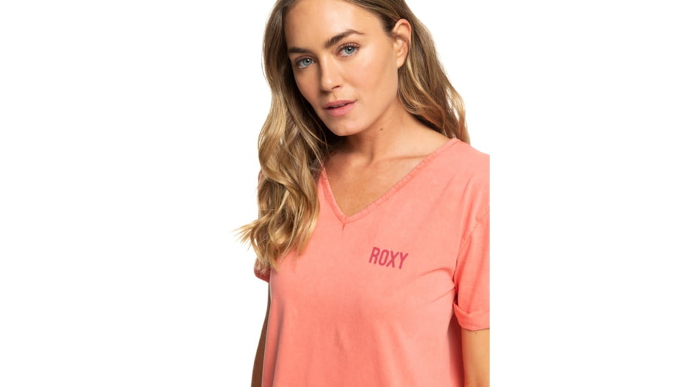 Roxy Pacific Groove Short Sleeve T-Shirt Dress - Womens, Lantana, Small, ERJKD03256-MJM0-S