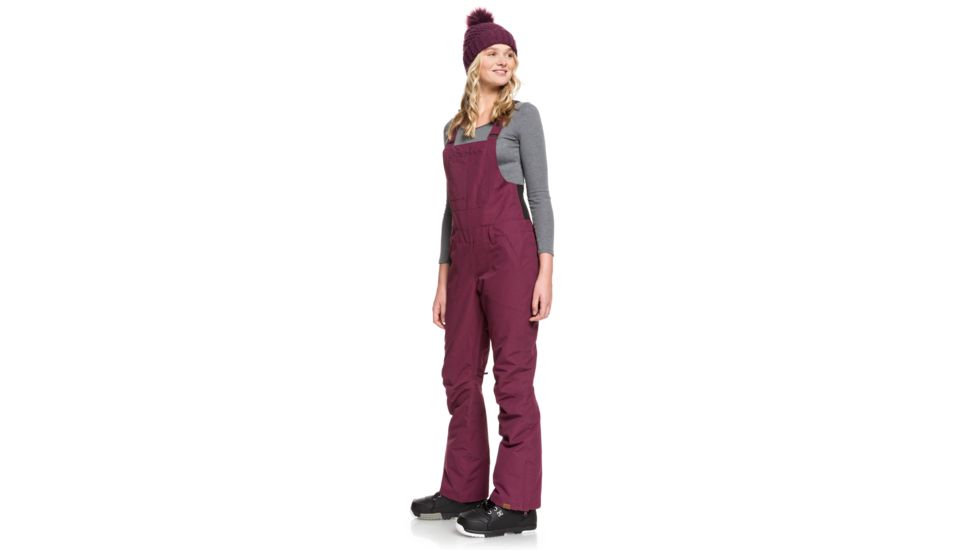 Roxy Rideout Bib Pants - Womens, Grape Wine, Small, ERJTP03084-PSF0-S
