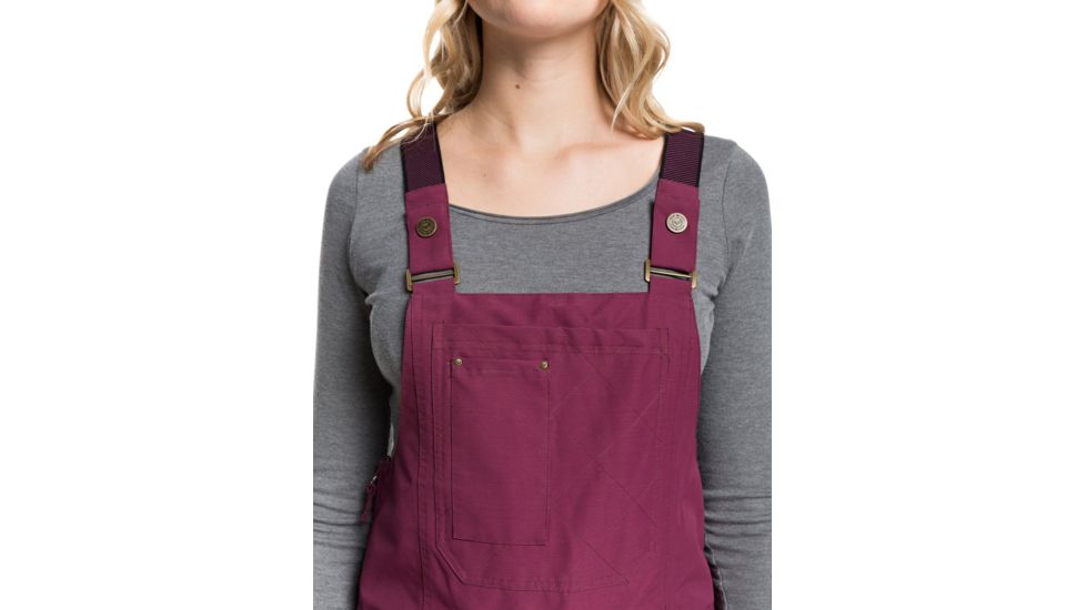 Roxy Rideout Bib Pants - Womens, Grape Wine, Small, ERJTP03084-PSF0-S