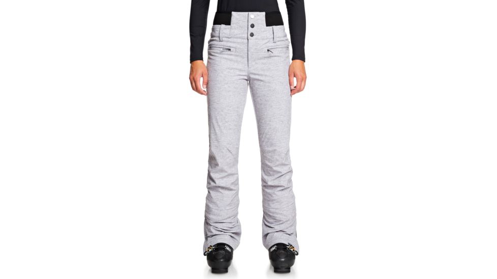 Roxy Rising High Pants - Womens, Heather Grey, Small, ERJTP03085-SJEH-S